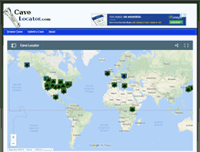 Tablet Screenshot of cavelocator.com